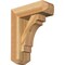 Ekena Millwork Merced Craftsman Rough Sawn Bracket w/ Offset Brace, Western Red Cedar, 6"W x 16"D x 20"H BKT0604X16X20MRC04RWR - alternate 1